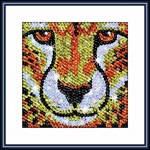 Мозаика из блесток Леопард Sequin Art Zoom KSG