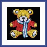 Мозаика из блесток Медвежонок Sequin Art Zoom KSG