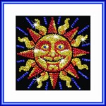 Мозаика из блесток Солнце Sequin Art Focus KSG