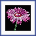 Мозаика из блесток Цветок Sequin Art Focus KSG