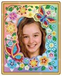 Мозаика из блесток Рамка Цветы Sequin Art KSG