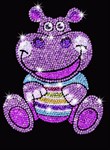 Мозаика из блесток Бегемотик Junior Sequin Art KSG