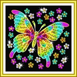 Мозаика из блесток Бабочка Junior Sequin Art мини KSG