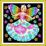 Мозаика из блесток Фея Junior Sequin Art мини KSG
