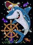 Мозаика из блесток Акула Junior Sequin Art KSG