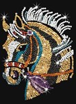 Мозаика из блесток Лошадь Sequin Art KSG