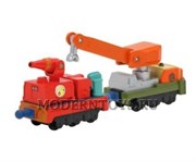 Паровозики из Чаггингтона пожарный и спасательный вагоны паровозика Калли железной дороги Chuggington