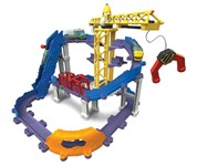 Чаггингтон Игровой набор Большая стройка с веселым паровозиком Брюстером железной дороги Chuggington