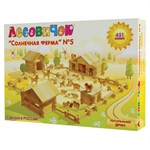 Деревянный конструктор Лесовичок Солнечная ферма №5 451 элемент les 016