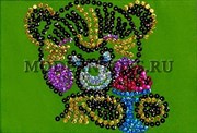Мозаика из пайеток Медвежонок Волшебная мастерская