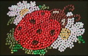 Мозаика из паеток Божья коровка Волшебная мастерская