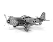 METALWORKS Металлический конструктор Сборная модель Самолет Мустанг P-51 MMS003