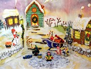 Набор для детского творчества Мультипликационная студия Мультипликатор Новый год пластилин