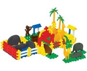 Конструктор пластмассовый Зоопарк Полесье 117 деталей