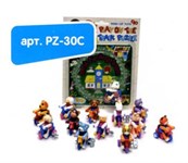 Заводная игрушка HANS Озорной велосипедист на дорожке в виде пазлов