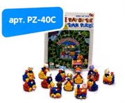 Заводная игрушка HANS Паровозик на рельсах в виде пазлов