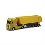 Радиоуправляемый грузовик Mercedes-Benz Самосвал Actros Dump Trailer 1:32 желтый