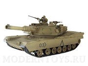 Радиоуправляемый танк Abrams M1A2 Desert 1:24 пневмо пушка