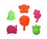 Формочки для песочницы и кинетического песка Лесные люкс 6 шт