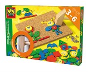 Деревянный конструктор Набор с молоточком Фантазия SeS Creative