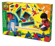 Деревянный конструктор Набор для труда с молоточком SeS Creative