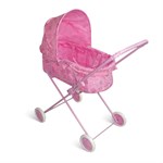 Коляска для кукол с люлькой розовая