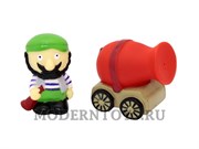 Игровой набор для ванны Буль-Буль Пират с пушкой брызгалкой