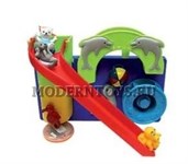 Игровой набор для ванны Буль-Буль с липучкой на стенку Водяная горка