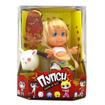 Кукла ПУПСик в розовой маечке с игрушкой-брелочком