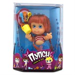 Кукла ПУПСик в красно-белой маечке с песочным набором