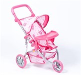 Коляска для кукол трехколесная со столиком для кормления Премиум