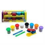 Тесто для лепки Набор с формочками и прессом 8 цветов