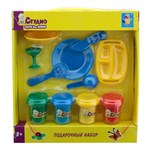 Тесто для лепки Подарочный набор Завтрак с тарелочкой