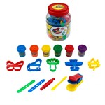 Тесто для лепки Набор аксессуаров и теста. 6 цветов