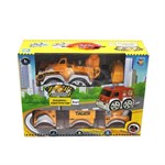 Радиоуправляемая машинка конструктор Профи со сменным корпусом Грузовик Бетономешалка Экскаватор