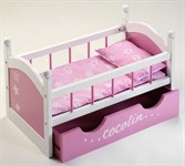 Кроватка для кукол с выдвижным ящиком Arias Cocolin Collection