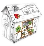Игровой набор для детского творчества Домик-раскраска Собери раскрась и играй Angry Birds
