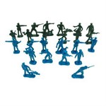 Набор солдатиков Полицейские Братья по оружию 12 шт. синие