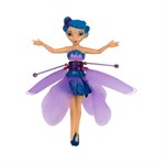Летающая фея Принцесса Эльфов с музыкой и подсветкой Flying Fairy голубая