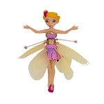 Летающая фея Принцесса Эльфов с музыкой и подсветкой Flying Fairy желтая