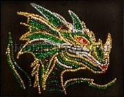 Мозаика из пайеток Дракон Волшебная мастерская