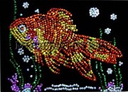 Мозаика из пайеток Золотая рыбка Волшебная мастерская