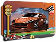 Объемная 3D картина Vizzle KIDS Красный Спорт Кар