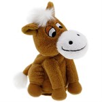 Интерактивная мягкая игрушка Лошадка непоседа коричневая Woody OTime