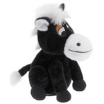 Интерактивная мягкая игрушка Лошадка непоседа чёрная Woody OTime