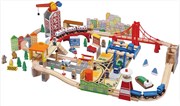 Двухуровневая деревянная железная дорога Городская гавань Balbi WT-023