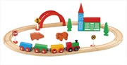Деревянный Набор "Железная дорога" с мостом Balbi WT-048