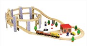 Деревянная железная дорога с серпантином Спираль ROYS WTM-075