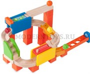 Развивающий деревянный конструктор трек Две дорожки Trix Track Wonderworld
