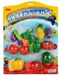 Zhorya Игровой набор овощи фрукты для резки на липучке Вкуснятина 11 предметов